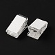 透明ppプラスチッククリップ  両面シール付き  長方形  透明  26x13x13mm  4個/袋&nbsp;KY-G026-01-3