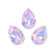 ガラスカボション  多面カット  ティアドロップ  ライラック  10x7x4mm  72個/セット&nbsp;GLAA-N0028-07F-1