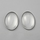 ガラスカボション  オーバル  透明  25x18x5.5mm&nbsp;GLAA-WH0035-34-1
