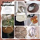 プラスチック製の籐のストリップ  立体織り素材  DIYのための  家具編み物  ホワイト  3mm  60 m /ロール&nbsp;DIY-WH0750-098C-5
