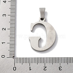 ステンレスペンダント201個  ラインストーン付き  文字L  文字g  25x18x2mm  穴：6x3mm&nbsp;STAS-Q342-53P-G