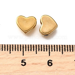 304ステンレススチールビーズ  ハート  イオンプレーティング（ip）  18KGP本金メッキ  7x8x3mm  穴：1.4mm&nbsp;STAS-V009-11B-G