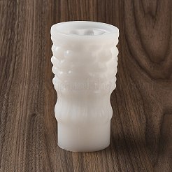 クリスマスツリーシリコン型キャンドル型  キャンドルアロマテラピー作り用  ホワイト  65x125mm&nbsp;SIL-B070-02G