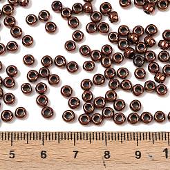 トーホー 6/0ラウンドビーズ  日本製シードビーズ  （ダークブロンズ222)個  4mm  穴：1.5mm  約7570個/ポンド&nbsp;SEED-TR06-0222
