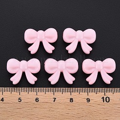 不透明なアクリルビーズ  蝶結び  ピンク  15.5x20x8.5mm  穴：2mm&nbsp;X-MACR-S373-72-A03
