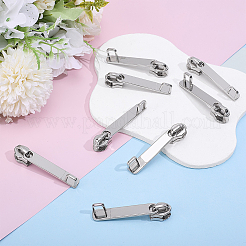 合金製ジッパープル8個  ジッパー交換アクセサリー  スーツケース用  バッグ  プラチナ  63mm&nbsp;FIND-WR0013-15P