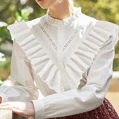 ポリエステルリボン  衣服、ドレス、縫製アクセサリー  ホワイト  3-3/4インチ（95mm）  11.5ヤード&nbsp;OCOR-HY0001-22B