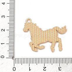 合金エナメルチャーム  馬のチャーム  ゴールドカラー  暗赤色  27x30x1.5mm  穴：1.8mm&nbsp;PALLOY-F320-04A-G