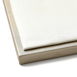 長方形のイミテーションレザージュエリーネックレスディスプレイトレイ  ネックレス ジュエリー オーガナイザー ホルダー  アンティークホワイト  20x30x1.4cm&nbsp;ODIS-K005-04