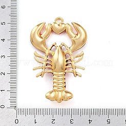 304ステンレススチールエナメルビッグペンダント  ロブスター  18KGP本金メッキ  53x32x5mm  穴：2mm&nbsp;STAS-I352-06G