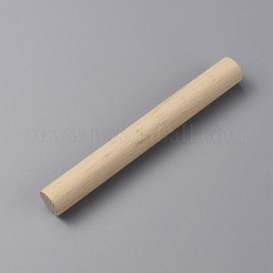 ブナの木のクラフトスティック  無垢材ロッド  タペストリー編みに  マクラメ  パパイヤホイップ  10x1.2cm&nbsp;WOOD-WH0022-27D