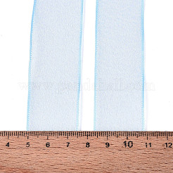 スパークルポリエステルサテンリボン  ギフト包装用  ライトスチールブルー  1インチ（26mm）  約20.00ヤード（18.29m）/ロール&nbsp;SRIB-T009-04E
