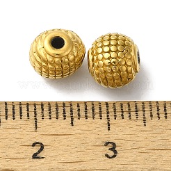 304ステンレススチールビーズ  ラウンド  ゴールドカラー  7mm  穴：1.6mm&nbsp;STAS-I305-188G