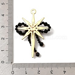 304ステンレススチール、アクリルパーツ付き  蝶結び  ゴールドカラー  39.5x28x6mm  穴：2mm&nbsp;STAS-Z148-05G