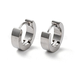 変色しにくい素晴らしいデザインの304ステンレススチールフープピアス  ステンレス鋼色  13.5x13x4mm  ピン：1mm&nbsp;EJEW-D210-04P