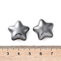 電気メッキ不透明アクリルビーズ  スター  黄金メッキ  19x20x9mm  穴：1.6mm&nbsp;PACR-D288-07B