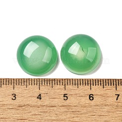 ナチュラルグリーンオニキス瑪瑙キャビネット  染めて加熱したもの  フラットラウンド  16x6~7.5mm&nbsp;G-E492-B-15