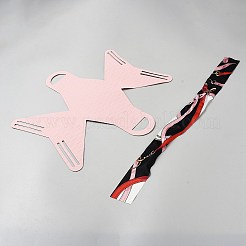 タータン柄PUレザーキャンディギフトトートバッグ（リボン付き）（ランダム柄）  ジュエリーポーチ  結婚披露宴クリスマスの好意ギフトバッグ  ハンドバッグ形状  ピンク  12x5x13cm&nbsp;CON-WH20002-16D