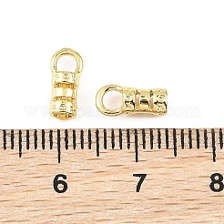 シェグレースの真鍮製コードエンド  コラム  カドミウムフリー＆ニッケルフリー＆鉛フリー  18KGP本金メッキ  9.5x4.5x3.5mm  穴：2.5mm  内径：2mm&nbsp;XGRQ1R533-352G
