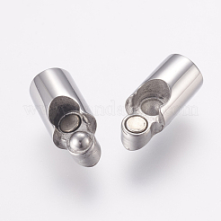 変色しにくい304ステンレススチール製のマグネット留め具と接着端  コラム  ステンレス鋼色  20mm  穴：3mm&nbsp;STAS-E138-01P