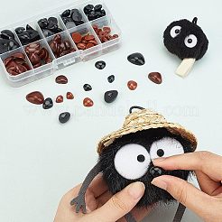レジンクラフトノーズ  人形作り用品  三角形  ミックスカラー  7~15x9~20x3.5~5.5mm  150個/箱&nbsp;DIY-WH0209-07