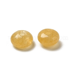 天然なトパーズのヒスイのビーズ  ロンデル  4.5x2.5mm  穴：1mm&nbsp;G-U008-01C