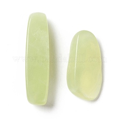 天然な新しい翡翠のビーズ  穴なし/ドリルなし  ナゲット  26~48x10~14x7.5~8.5mm&nbsp;G-A023-03