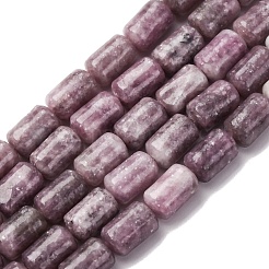 天然レピドライトビーズ連売り  コラム  10x6~6.5mm  穴：1mm  約38~39個/連  14.95~15.4''（38~39センチメートル）&nbsp;G-F808-B01-01