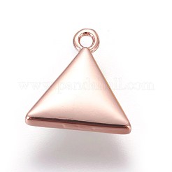 真鍮製エナメルチャーム  淡水シェル  三角形  ミックスカラー  12x11x3mm  穴：1.2mm&nbsp;KK-E763-11