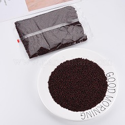 12/0 ガラスシードビーズ  不透明な色が染み込む  クリムゾン  2mm  穴：0.8mm&nbsp;SEED-S005-33