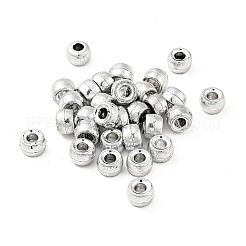 メッキアクリルヨーロッパビーズ  バレル  銀  8x6mm  穴：4mm  約119000個/25000g&nbsp;MACR-ZX016-B02