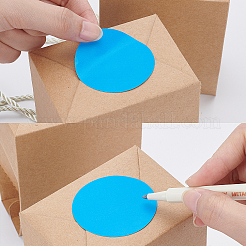 粘着ステッカー  フラットラウンド  ミックスカラー  21x11x0.02cm  ステッカー：5cm  8色  48個/カラー  384個/セット&nbsp;DIY-CP0002-64