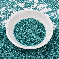 MIYUKIデリカビーズ  シリンダー  日本製シードビーズ  11/0  （db1782)ホワイトライニングティールab  1.3x1.6mm  穴：0.8mm  約10000個/袋  50 G /袋&nbsp;SEED-X0054-DB1782