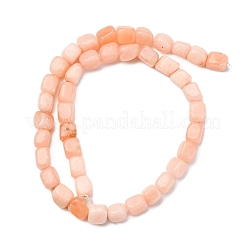 天然ルージュ翡翠ビーズ連売り  直方体の  7~12x8~9x8~9mm  穴：1.4mm  約36~38個/連  14.57~15.16インチ（37~38.5cm）&nbsp;G-B155-D06