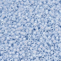 MIYUKIデリカビーズ  シリンダー  日本製シードビーズ  11/0  （db1507)不透明なライトスカイブルーab  1.3x1.6mm  穴：0.8mm  約10000個/袋  50 G /袋&nbsp;SEED-X0054-DB1507