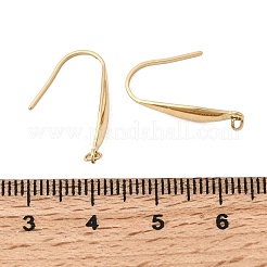 304ステンレススチールピアスフック  イオンプレーティング（ip）  ループとジャンプリング付き  18KGP本金メッキ  19.5x4.4mm  穴：1.5mm  ピン：0.8x0.5mm&nbsp;STAS-C161-05G