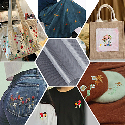 Pa 刺繍転写紙 水溶性フィルム  刺繍安定剤を洗い流します  透明  200x200mm  100個/セット&nbsp;DIY-WH0678-28