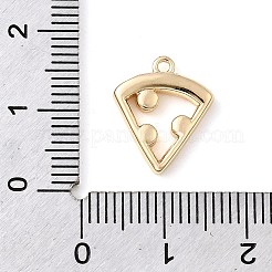 真鍮チャーム  チーズチャーム  14KGP本金メッキ  15x12.5x2.5mm  穴：1mm&nbsp;LS-KK-P337-02E-G