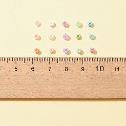 180g 15 スタイル 8/0 ベーキングペイント & セイロンラウンドガラスシードビーズ  ミックスカラー  3~3.5x2mm  穴：1~1.2mm  約12g /スタイル&nbsp;SEED-FS0001-04