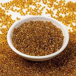 MIYUKIラウンドロカイユビーズ  日本製シードビーズ  （rr3526)  8/0  3mm  穴：1mm  約2111~2277個/50g&nbsp;SEED-X0055-RR3526