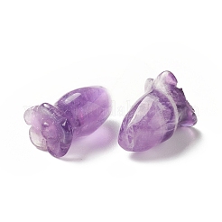 天然石アメジストビーズ  花  16~18.5x11~13mm  穴：1~1.2mm&nbsp;G-C054-09B