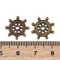 合金のチベット風チャーム  舵  アンティークブロンズ  15x1mm  穴：1.8mm&nbsp;TIBE-B003-05AB
