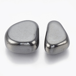 磁気あり合成ヘマタイトビーズ  穴なし/ドリルなし  ナゲット  29~35x22~29x14.5~16mm  約25個/1000g&nbsp;G-T094-16