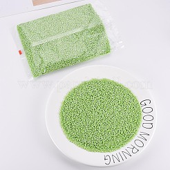12/0 ガラスシードビーズ  不透明な色が染み込む  緑黄  2mm  穴：0.8mm&nbsp;SEED-S005-23