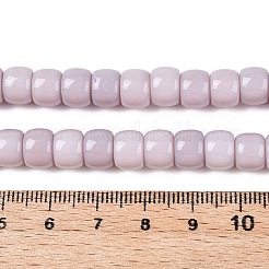オペークガラスビーズ連売り  バレル  アザミ  8x6mm  穴：1.6mm  約61~62個/連  14.84''~15.16''（37.7~38.5センチメートル）&nbsp;GLAA-NH0002-B09