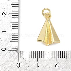 真鍮製チャーム  三角形  カドミウムフリー＆鉛フリー  長持ちメッキ  ラックめっき  丸カン付き  18KGP本金メッキ  18x12.5x4mm  穴：3mm&nbsp;KK-G522-35G