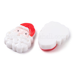 クリスマスデコレーションテーマ不透明樹脂デコデンカボション  サンタクロース  23.5x18.5x6mm&nbsp;RESI-Z026-01K