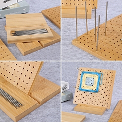 竹編みボード  かぎ針編みのバスケットベース  正方形  ペルー  20x20cm&nbsp;PW-WG433CC-01