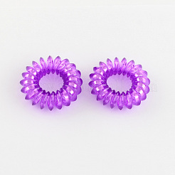 電話線ヘアゴム  ポニーテールホルダー  プラスチック  ミックスカラー  20~25x12mm&nbsp;OHAR-R116-07