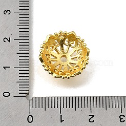 真鍮製ビーズキャップ  カドミウムフリー＆鉛フリー  ラックめっき  花  ゴールドカラー  17x7mm  穴：2mm&nbsp;KK-P306-03G